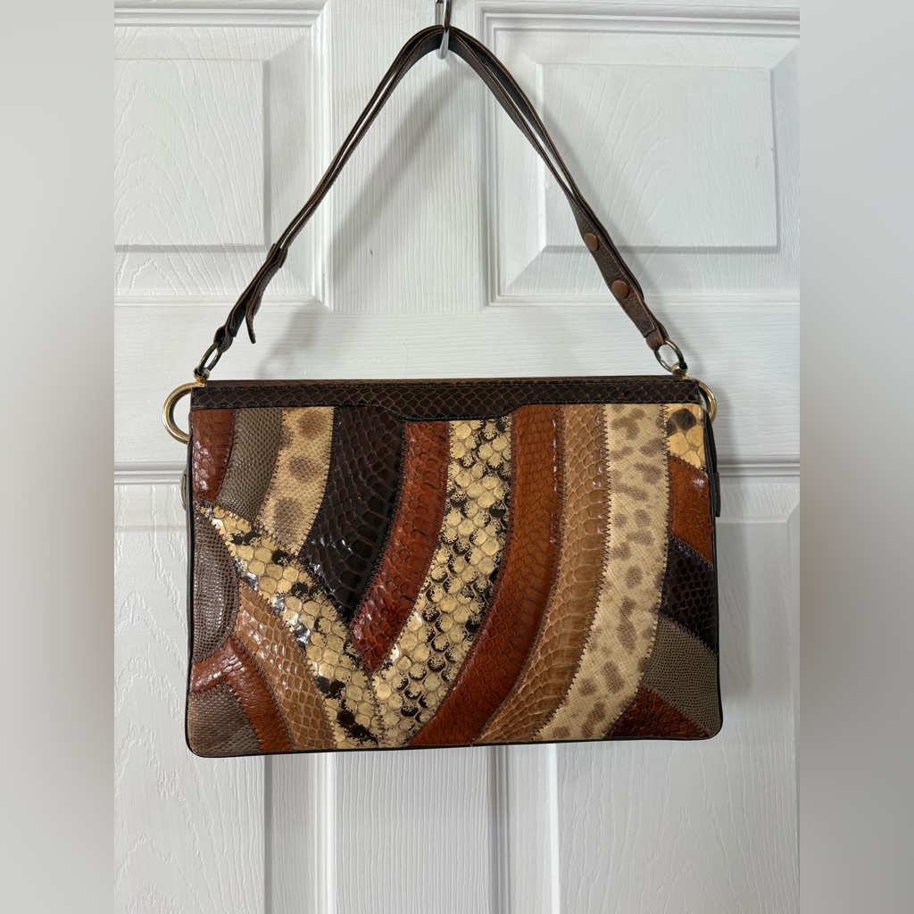 Multicolor Patchwork Shoulder Bag